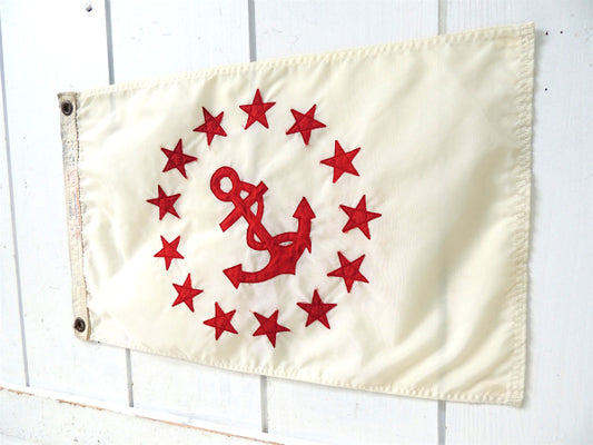 【Anchor&13 Stars・船舶】アメリカ合衆国・ヴィンテージ・ボートフラッグ・旗・マリン