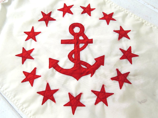 【Anchor&13 Stars・船舶】アメリカ合衆国・ヴィンテージ・ボートフラッグ・旗・マリン