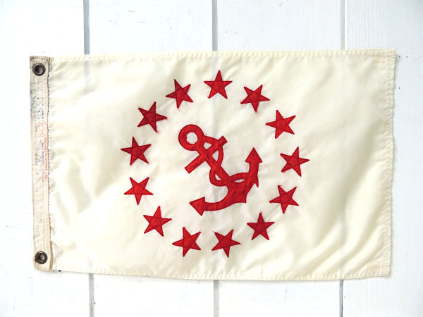 【Anchor&13 Stars・船舶】アメリカ合衆国・ヴィンテージ・ボートフラッグ・旗・マリン