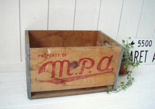 USA m.p.s. ビンテージ木箱・飾棚