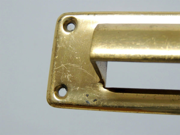 【USA・ゴールドトーン】真鍮製・アンティーク・レタースロット/レターポスト/郵便受け