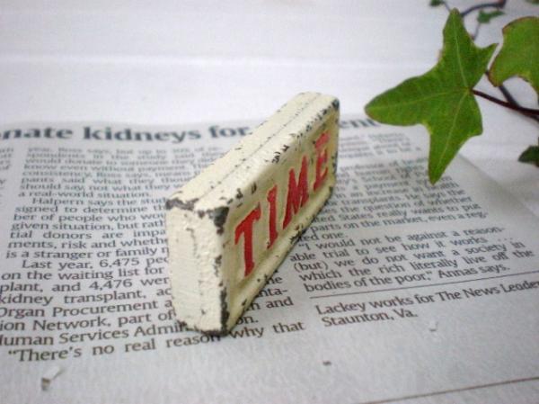 USA 【TIME】ノベルティ・ヴィンテージ・ペーパーウェイト/文鎮