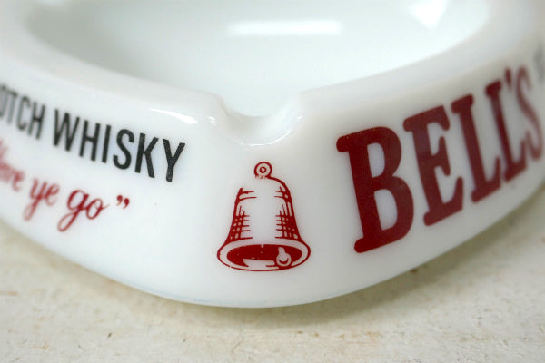 BELL'S・スコッチウイスキー・ミルクガラス製・アドバタイジング・ヴィンテージ・灰皿・アシュトレイ