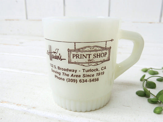 【Harder's PRINT SHOP】ファイヤーキング・印刷屋さんのアドバタイジング・マグカップ