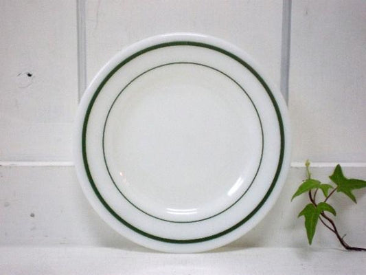 【PYREX】パイレックス・グリーンライン・デッドストック・ブレッドプレート/皿