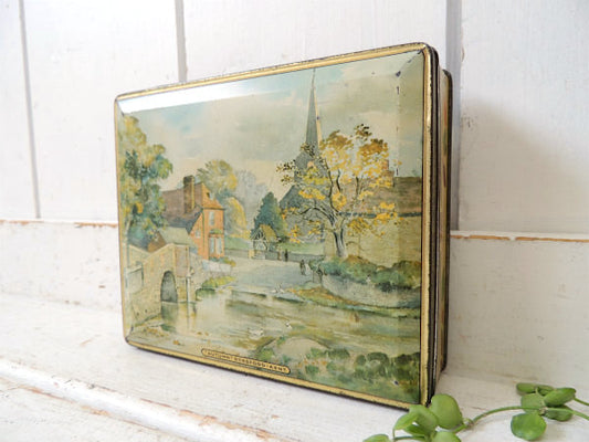 【EDWARD SHARP&SONS】イギリス製・ヴィンテージ・ティン缶/トフィー缶