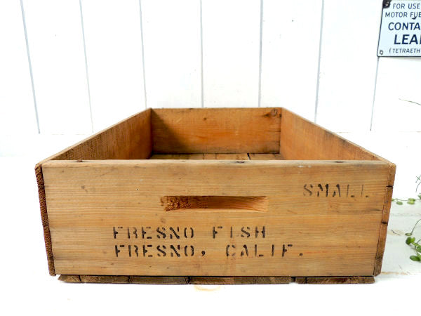 【Associated Seafood】オイスター・CALIF・ビンテージ・ウッドボックス/木箱