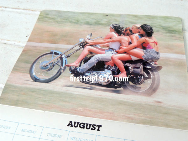 1981年・イージーライダー　ビンテージ・ハーレーダビッドソン&インディアン・バイク・カレンダー