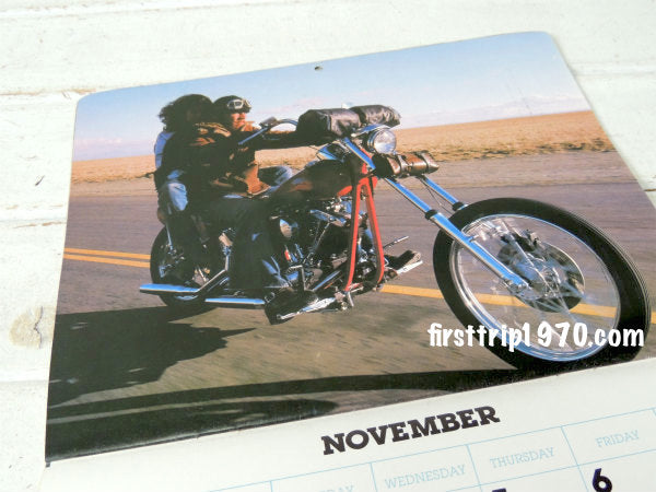 1981年・イージーライダー　ビンテージ・ハーレーダビッドソン&インディアン・バイク・カレンダー