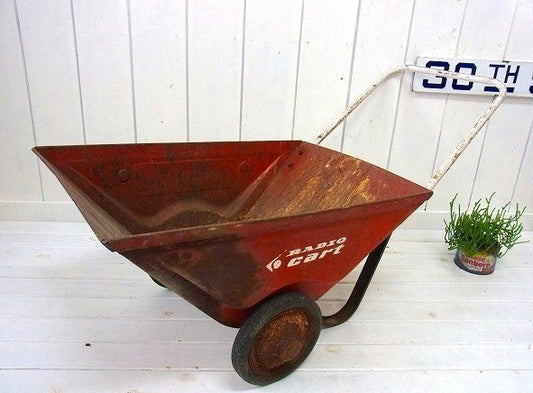 RADIO cart ラジオカート・ヴィンテージ・手押し車 ホイールバロウ ガーデニング USA