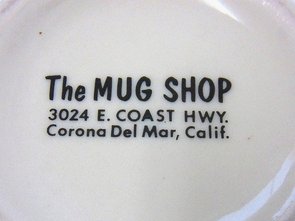 【The MUG SHOP】車柄・陶器製・50’sヴィンテージ・マグカップ USA
