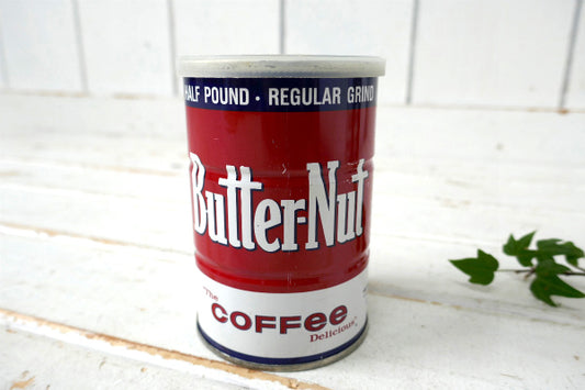 ButterNut COFFEE テキサス・ヴィンテージ・コーヒー缶 蓋付き キッチン雑貨