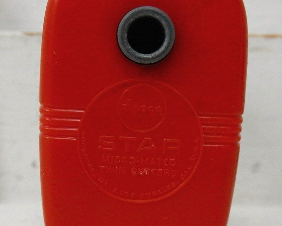 【Apsco】STAR・赤色の小さなアンティーク・ペンシルシャープナー/鉛筆削り USA