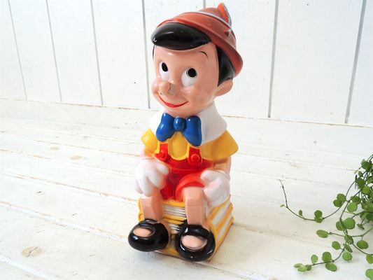 ピノキオ ディズニー・ビッグサイズ 70's・ビンテージ・貯金箱 コインバンク USA キャラクター