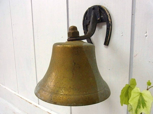 馬の蹄鉄型・真鍮×アイアン製・アンティーク・ドアベル/鐘/呼び鈴
