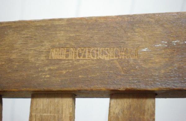 チェコスロバキア 木製アンティーク・チャイルドチェア/子供イス