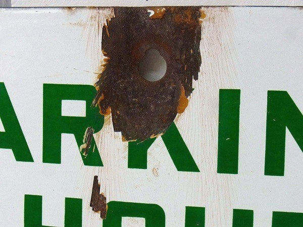 PARKING・パーキング ストリートサイン・ホーロー製・ヴィンテージ・サイン・看板・USA