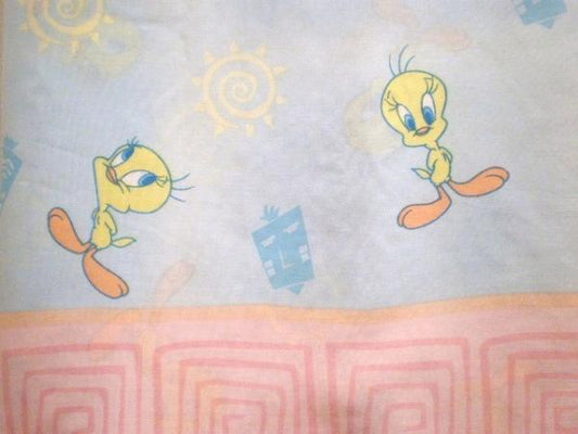 【トゥイーティー】ルーニーテューンズ・ユーズドシーツ(フラット) USA