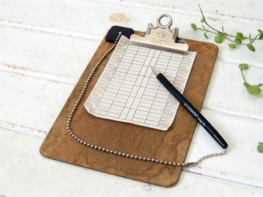 【A&W】ヴィンテージ・クリップボード・バインダー・USA・ステーショナリー・文房具・ボールペン付き