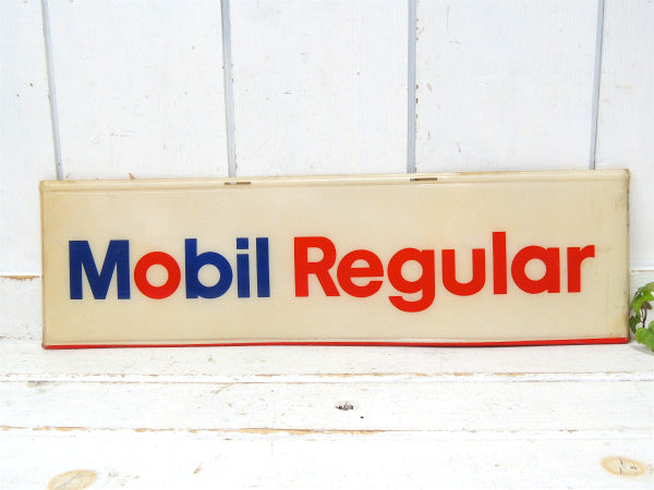 【Mobil Regular】モービルオイル・ヴィンテージ・サイン・看板・アドバタイジング