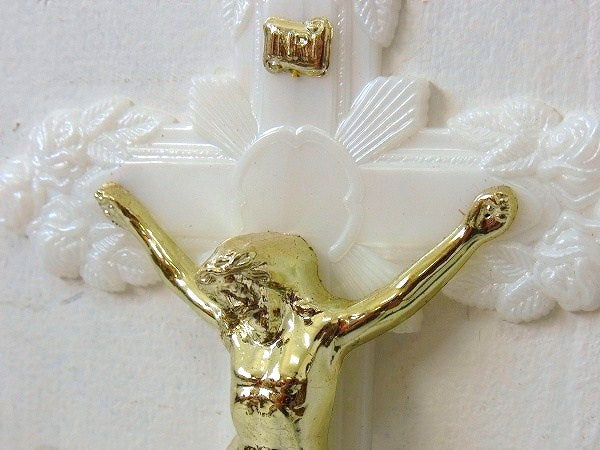 【crucifix】十字架・デッドストック・ヴィンテージ・キリスト・壁掛け/クロス/聖品 USA