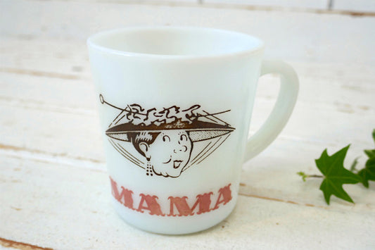 Hazel Atlas ヘーゼルアトラス MAMA ママ 50s ヴィンテージ マグカップ 母の日