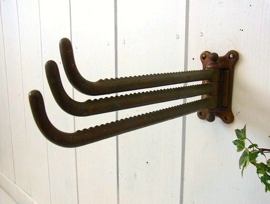 J.L.MottIronWorks 船内用 真鍮製・可動式・アンティーク・フック/ハンガー・船