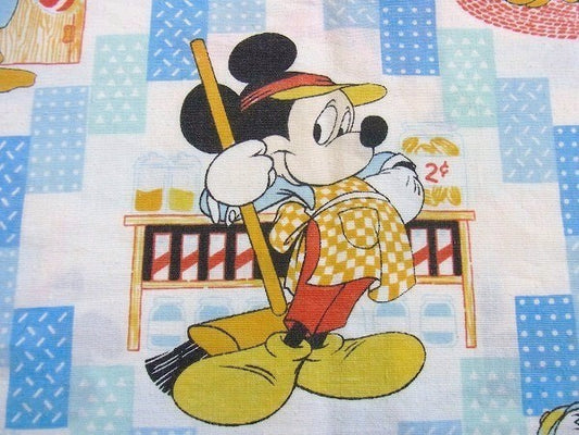 【ミッキー&フレンズ】ディズニー・ヴィンテージ・ピロケース/枕カバー USA