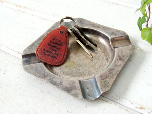 【T.R.・無骨な雰囲気】シルバー・ヴィンテージ・灰皿・アシュトレイ/銀色/ミッドセンチュリー