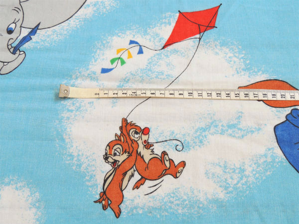 【ミッキー&フレンズー】ディズニー・空飛ぶ飛行船・ヴィンテージ・ユーズドシーツ(ボックスタイプ)