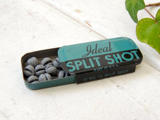 Ideal SPLIT SHOT ヴィンテージ ティン缶 釣具 フィッシング USA バスフィッシング 釣り道具