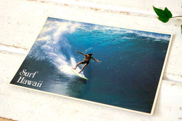 ハワイ サーフィン ノースショア Surf Hawaii パイプライン ヴィンテージ・ポストカード