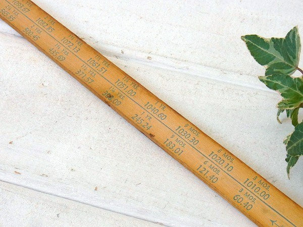 伸縮式・ノベルティ・ヴィンテージ・木製ルーラー/ものさし USA