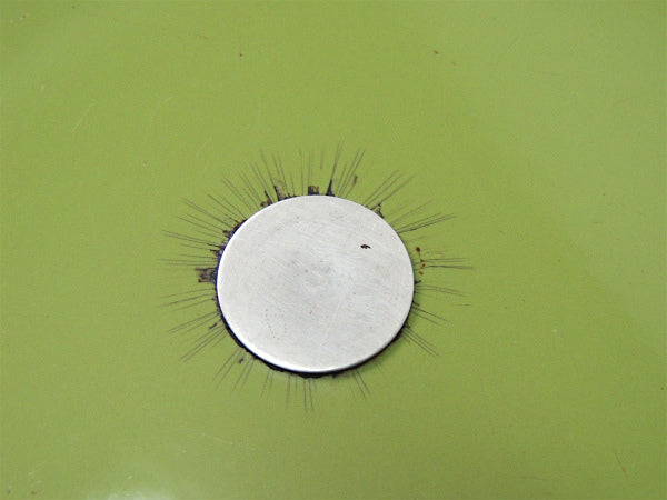 【キャサリンホルム】ロータス・ホワイト×グリーン・ホーロー製・ヴィンテージ・両手鍋32㎝/特大