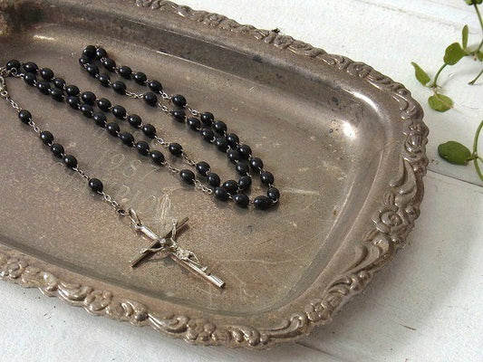 花柄モチーフのノベルティ・金属製・ヴィンテージ・トレイ/マネートレイ USA