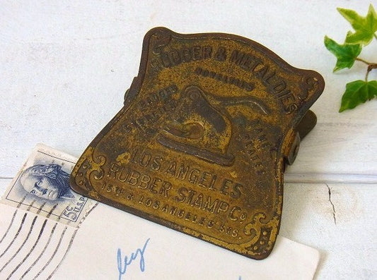 真鍮製 アンティーク・ノベルティ・OLDクリップ USA