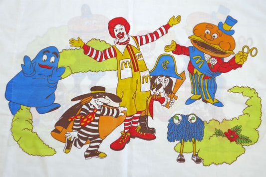 McDonald's・OLD マクドナルド・キャラクター・70s ビンテージ・ピローケース・枕カバー