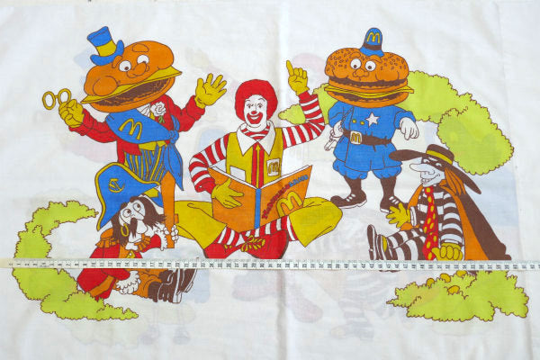 McDonald's・OLD マクドナルド・キャラクター・70s ビンテージ・ピローケース・枕カバー