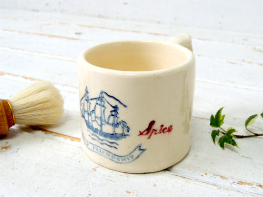 オールドスパイス・1930s~ BARBER・陶器製・ビンテージ・シェービングカップ・髭剃り・USA