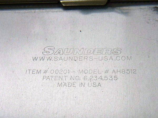 【SAUNDERS】アルミ製・書類ケース付き・ヴィンテージ・バインダー/クリップボード USA