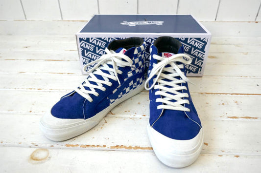 Vans バンズ Vault OG STYLE ブルー チェッカーボード スニーカー USA