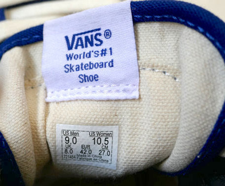 Vans バンズ Vault OG STYLE  ブルー チェッカーボード スニーカー USA
