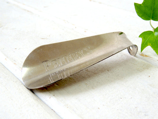 【PENNY'S】ペニーズ・アドバタイジング・スチール製・ビンテージ・靴べら/シューホーン/