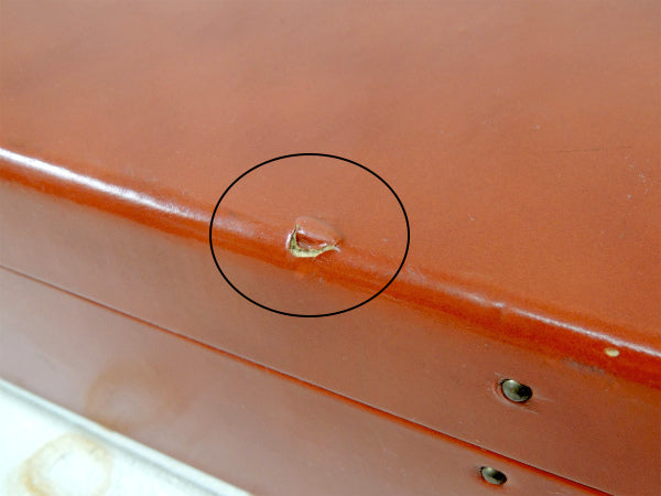 【REXBILT】レザー製×真鍮・ヴィンテージ・アタッシュケース/ブリーフケース/鞄 USA