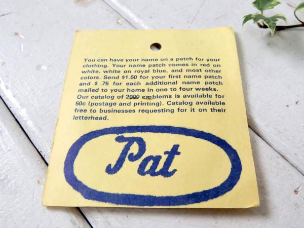 USA スキー 大好き メッセージ・アメリカンビンテージ・デッドストック・刺繍・ワッペン