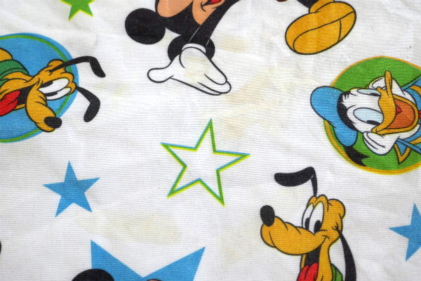 ミッキー&フレンズ ディズニー 星 モチーフ カラフル ベビーサイズ ユーズドシーツ ベビーシーツ