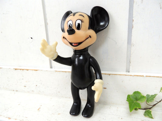 【レトロミニーマウス】ディズニー・ミニーちゃん・ソフビ・ヴィンテージ・ドール・人形