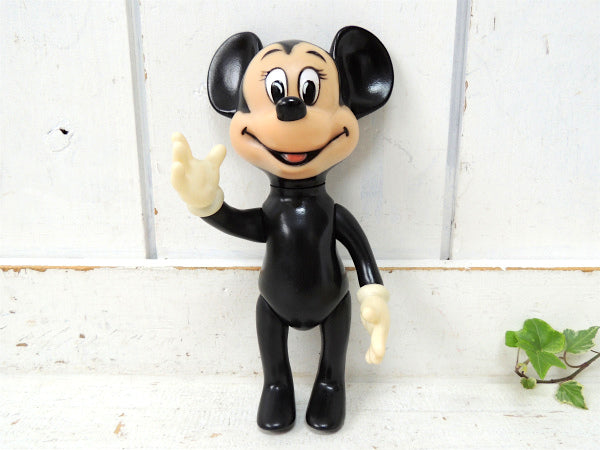【レトロミニーマウス】ディズニー・ミニーちゃん・ソフビ・ヴィンテージ・ドール・人形