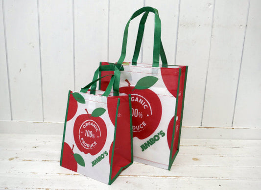 JIMBO'S ジンボーズ アップル りんご オーガニックスーパー エコバッグ 大小 2枚セット