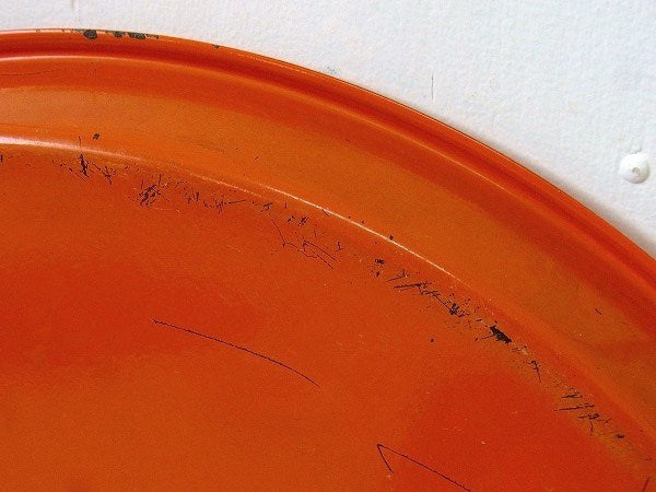 レトロポップなキノコ柄&花柄&蝶々柄・ヴィンテージ・トレイ/盆 USA